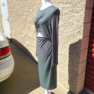 Shein, size L, light olive green.